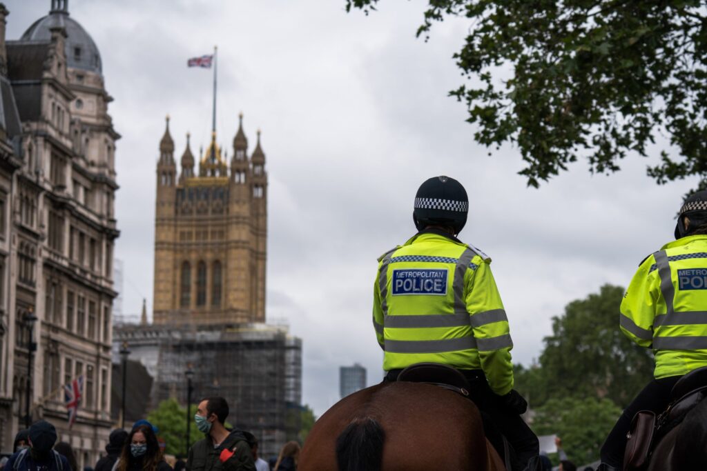 Police on horseback